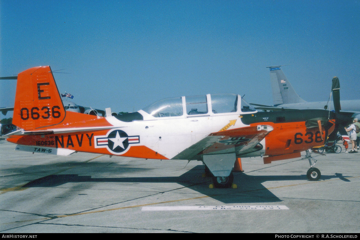 Aircraft Photo of 160636 | Beech T-34C Turbo Mentor (45) | USA - Navy | AirHistory.net #271051