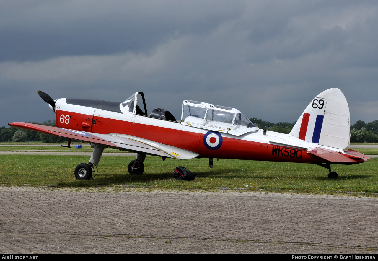 Aircraft Photo of G-BWVZ / WK590 | De Havilland DHC-1 Chipmunk T10 | UK - Air Force | AirHistory.net #271145