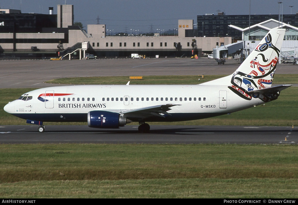 Aircraft Photo of G-MSKD | Boeing 737-5L9 | British Airways | AirHistory.net #271168