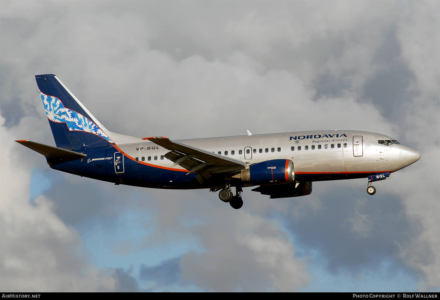 Aircraft Photo of VP-BQL | Boeing 737-5Y0 | Nordavia - Regional Airlines | AirHistory.net #271188