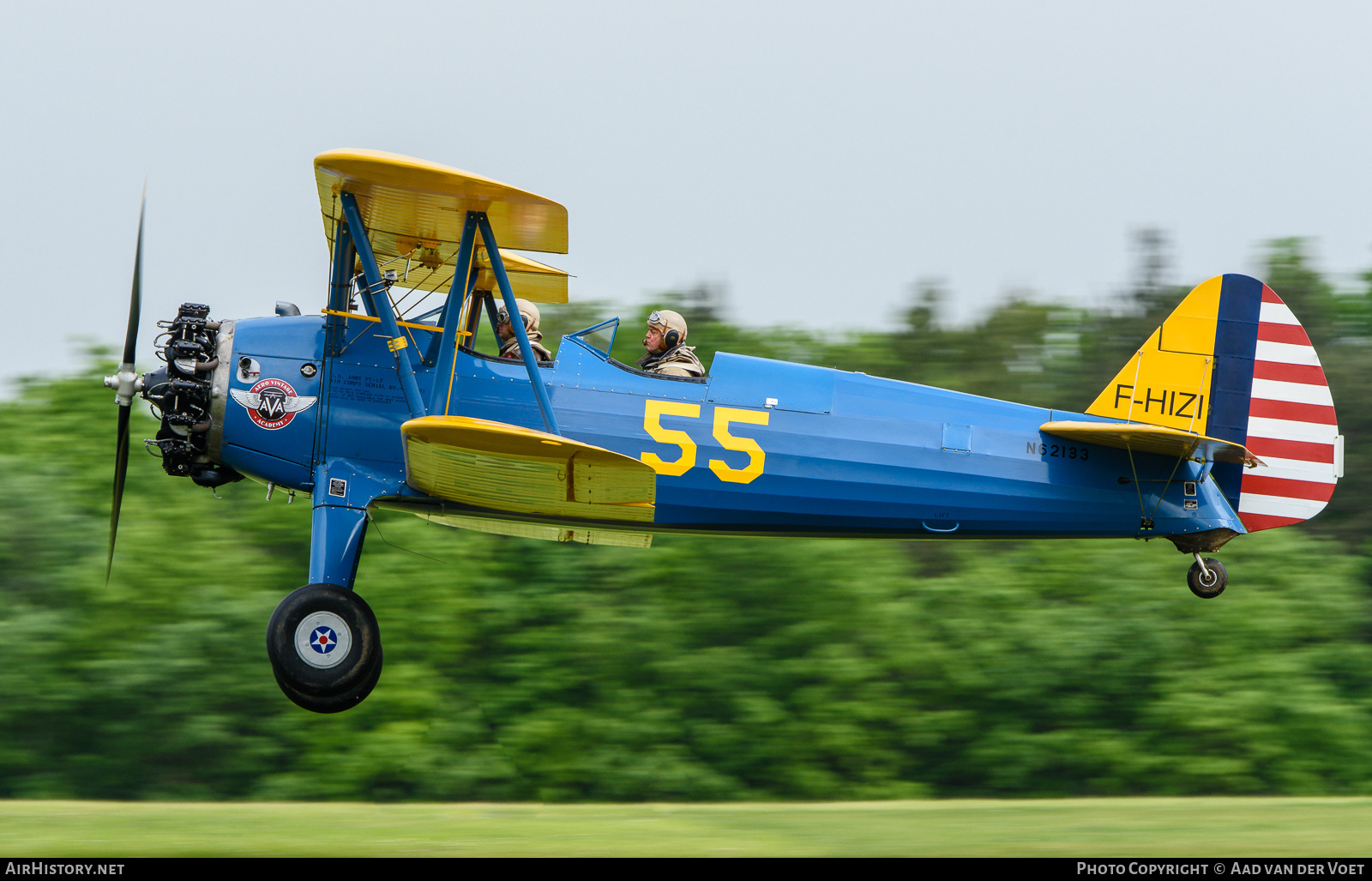 Aircraft Photo of F-HIZI / N62133 | Boeing PT-17 Kaydet (A75N1) | AVA - Aero Vintage Academy | USA - Air Force | AirHistory.net #271232