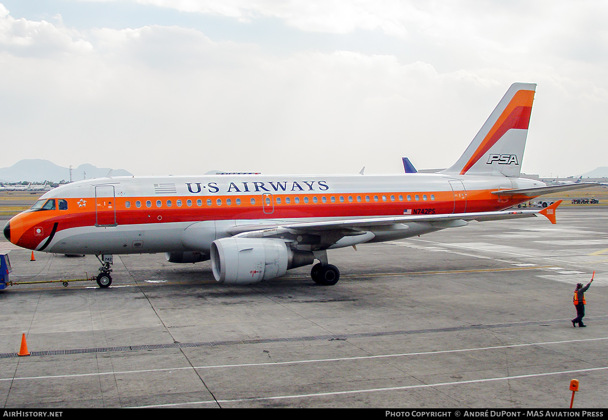 Aircraft Photo of N742PS | Airbus A319-112 | US Airways | PSA - Pacific Southwest Airlines | AirHistory.net #271272