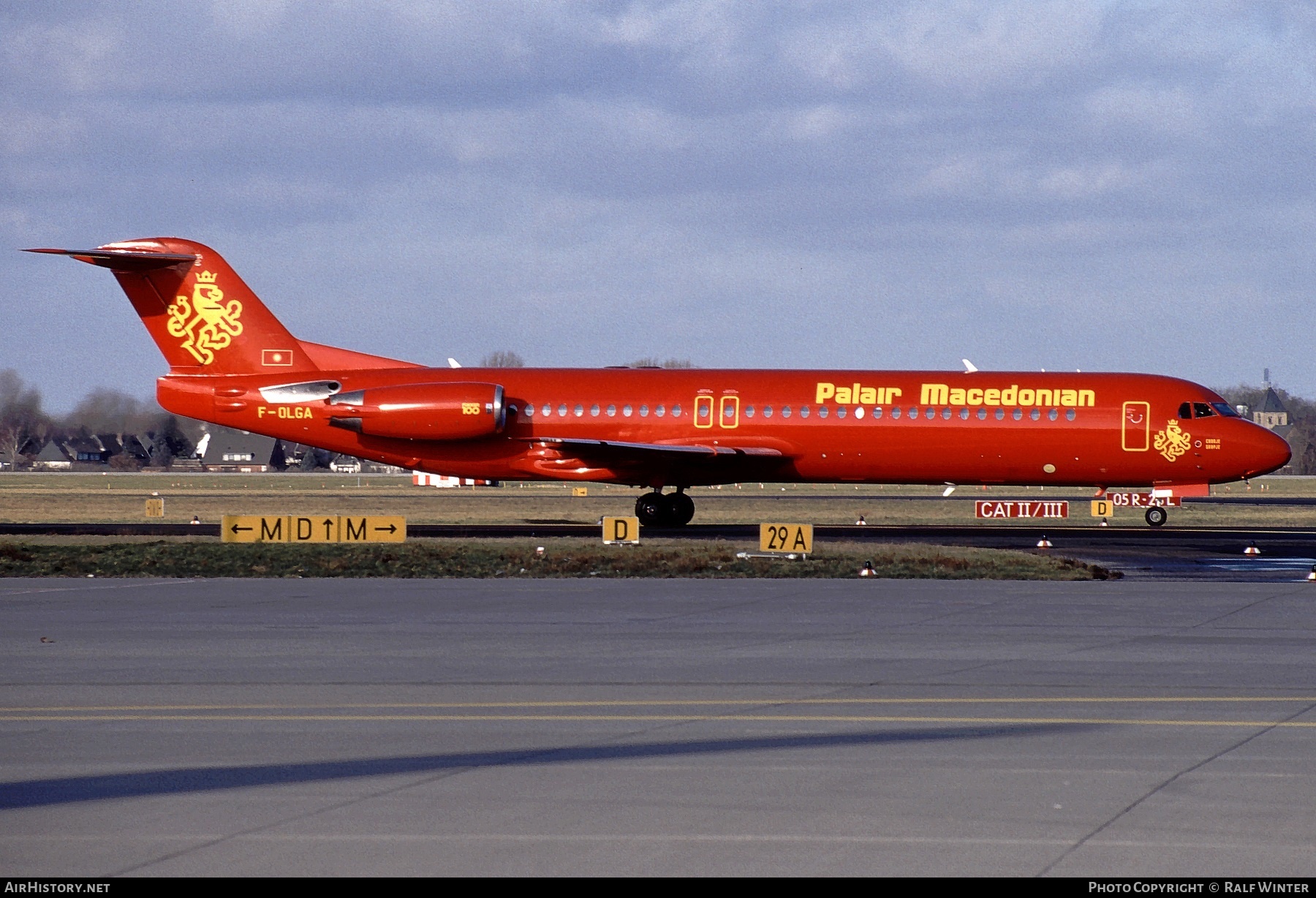 Aircraft Photo of F-OLGA | Fokker 100 (F28-0100) | Palair Macedonian Airlines | AirHistory.net #271324