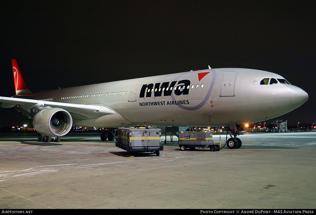 Aircraft Photo of N805NW | Airbus A330-323E | Northwest Airlines | AirHistory.net #271346