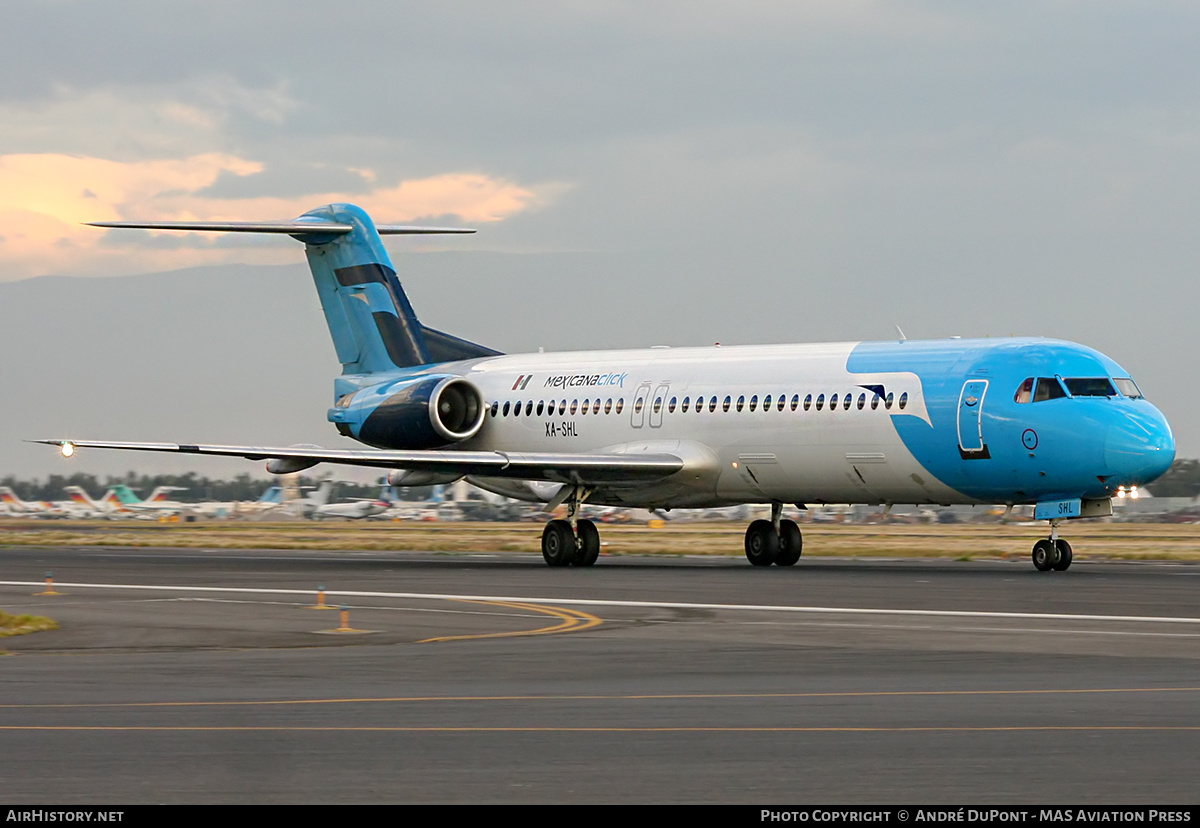 Aircraft Photo of XA-SHL | Fokker 100 (F28-0100) | MexicanaClick | AirHistory.net #271387