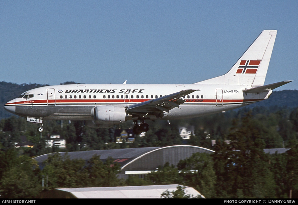 Aircraft Photo of LN-BRM | Boeing 737-505 | Braathens SAFE | AirHistory.net #271408