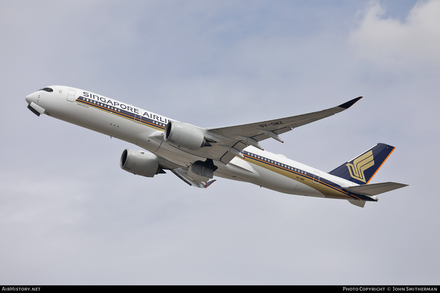 Aircraft Photo of 9V-SMZ | Airbus A350-941 | Singapore Airlines | AirHistory.net #271419