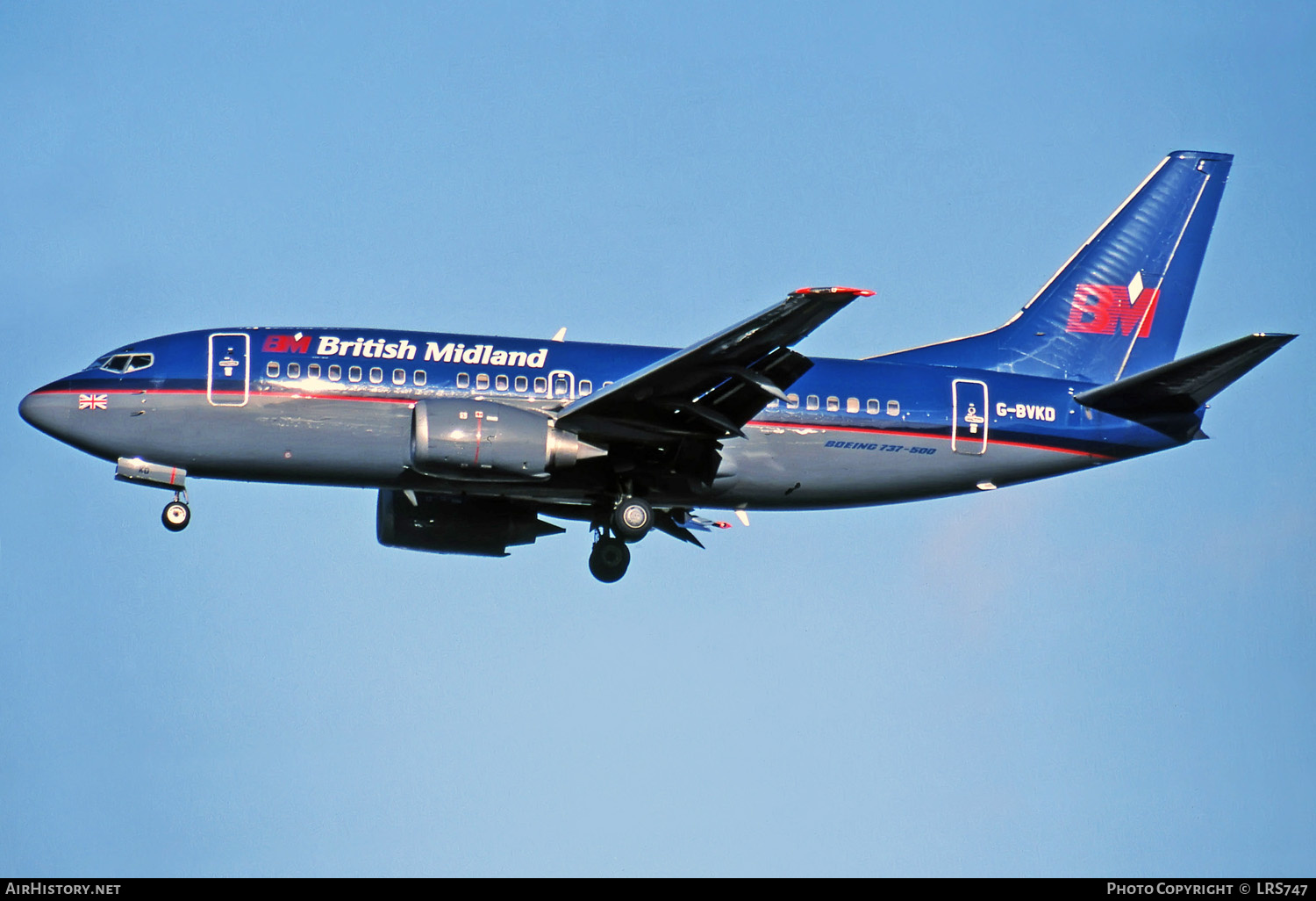 Aircraft Photo of G-BVKD | Boeing 737-59D | British Midland Airways - BMA | AirHistory.net #271428