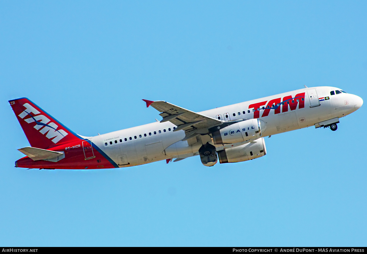 Aircraft Photo of PT-MZR | Airbus A320-231 | TAM Linhas Aéreas | AirHistory.net #271444