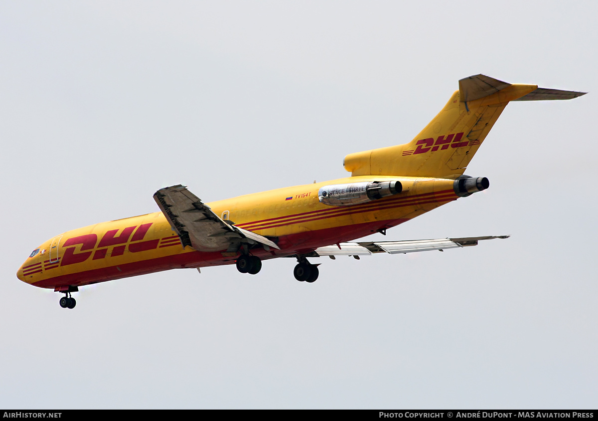 Aircraft Photo of YV154T | Boeing 727-264/Adv(F) | DHL International | AirHistory.net #271463