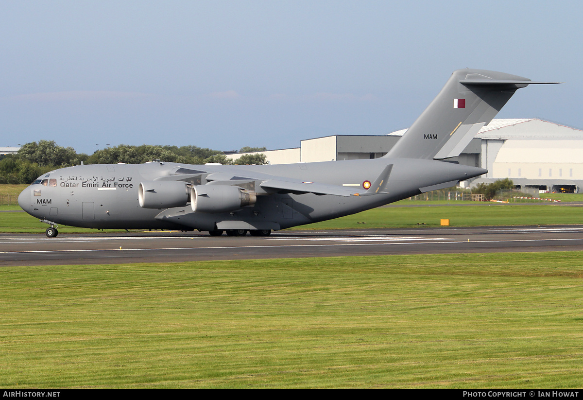 Aircraft Photo of A7-MAM / MAM | Boeing C-17A Globemaster III | Qatar - Air Force | AirHistory.net #271496