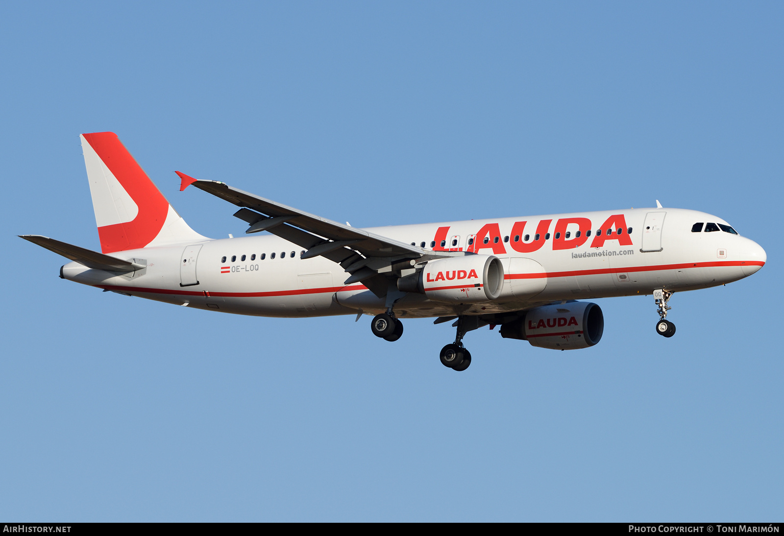 Aircraft Photo of OE-LOQ | Airbus A320-214 | Lauda | AirHistory.net #271579