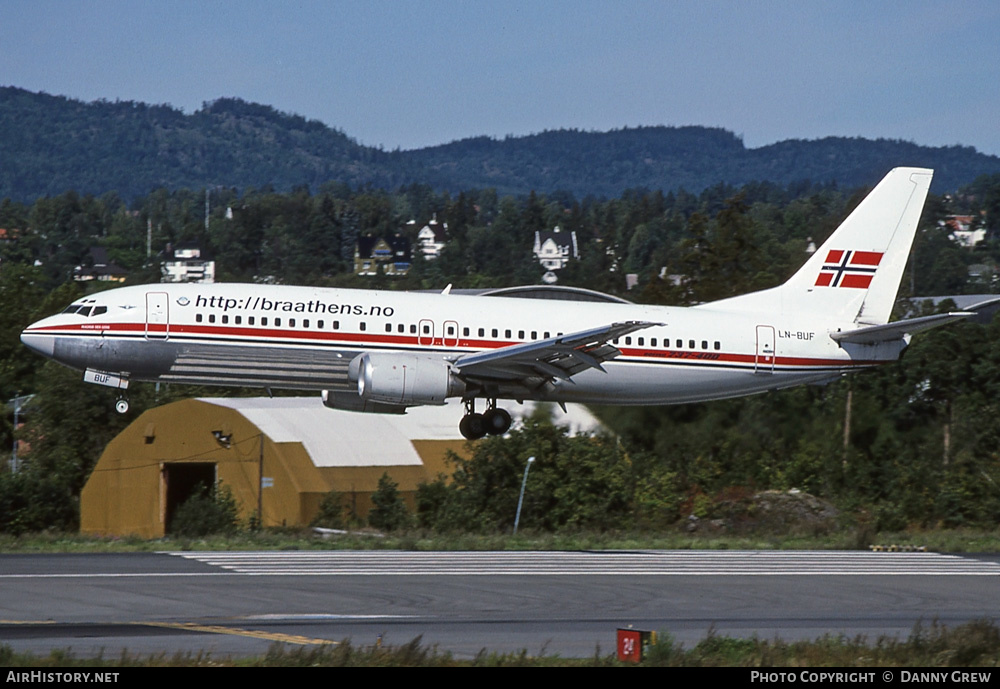 Aircraft Photo of LN-BUF | Boeing 737-405 | Braathens SAFE | AirHistory.net #271583