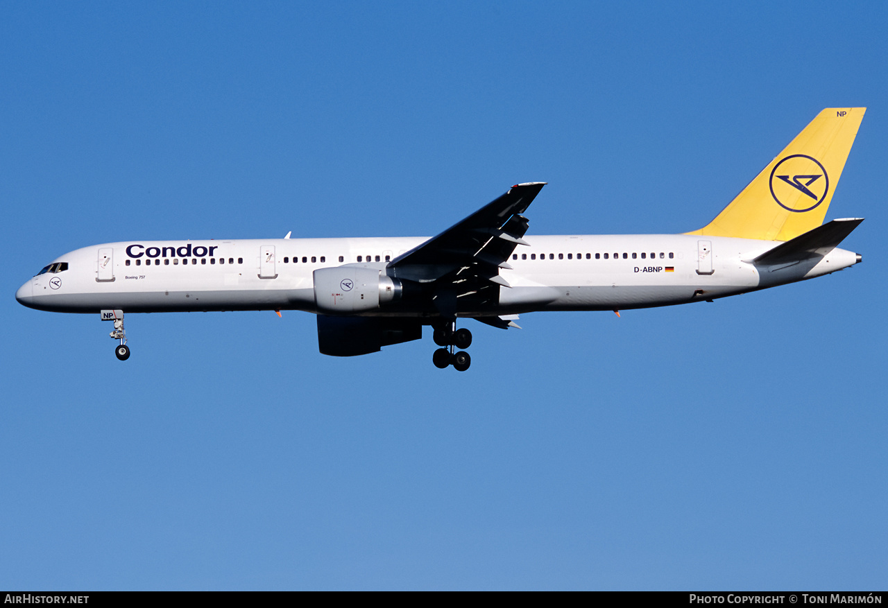 Aircraft Photo of D-ABNP | Boeing 757-230 | Condor Flugdienst | AirHistory.net #271591