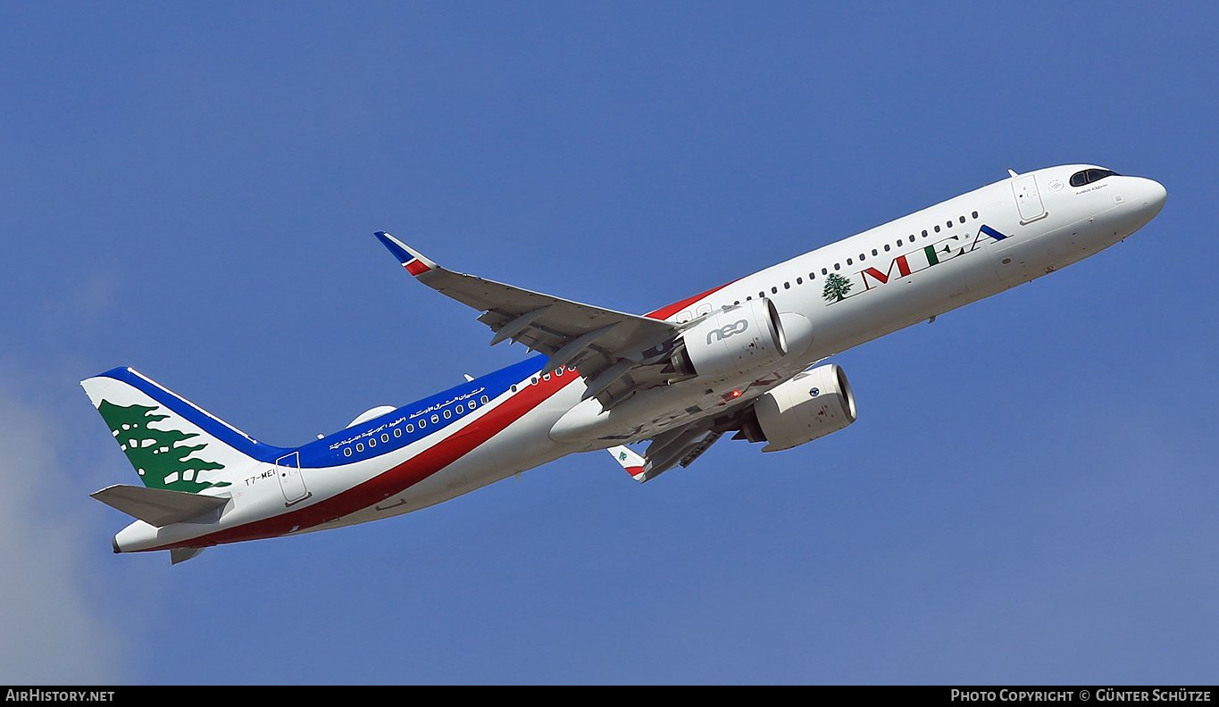 Aircraft Photo of T7-ME1 | Airbus A321-271N | MEA - Middle East Airlines | AirHistory.net #271649