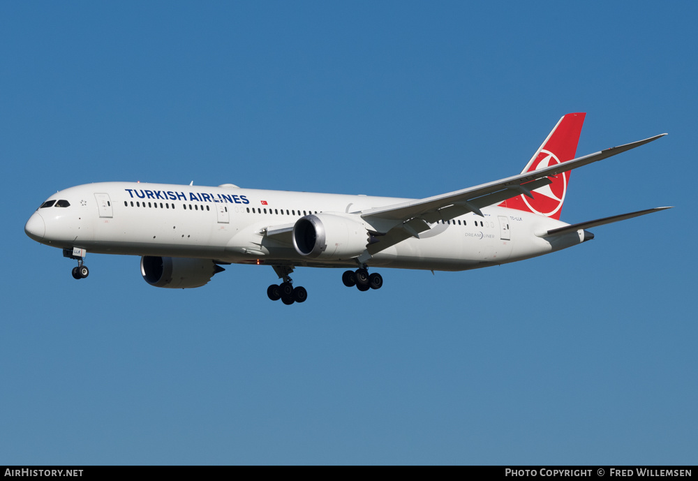 Aircraft Photo of TC-LLK | Boeing 787-9 Dreamliner | Turkish Airlines | AirHistory.net #271818