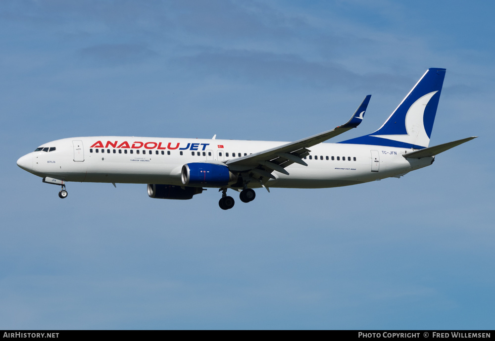 Aircraft Photo of TC-JFN | Boeing 737-8F2 | AnadoluJet | AirHistory.net #271822