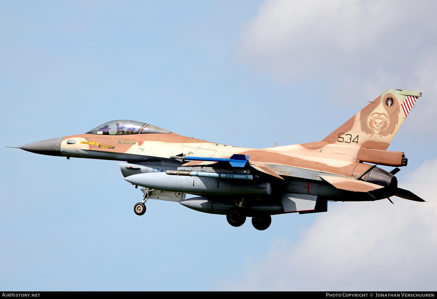Aircraft Photo of 534 | General Dynamics F-16C Barak | Israel - Air Force | AirHistory.net #271837