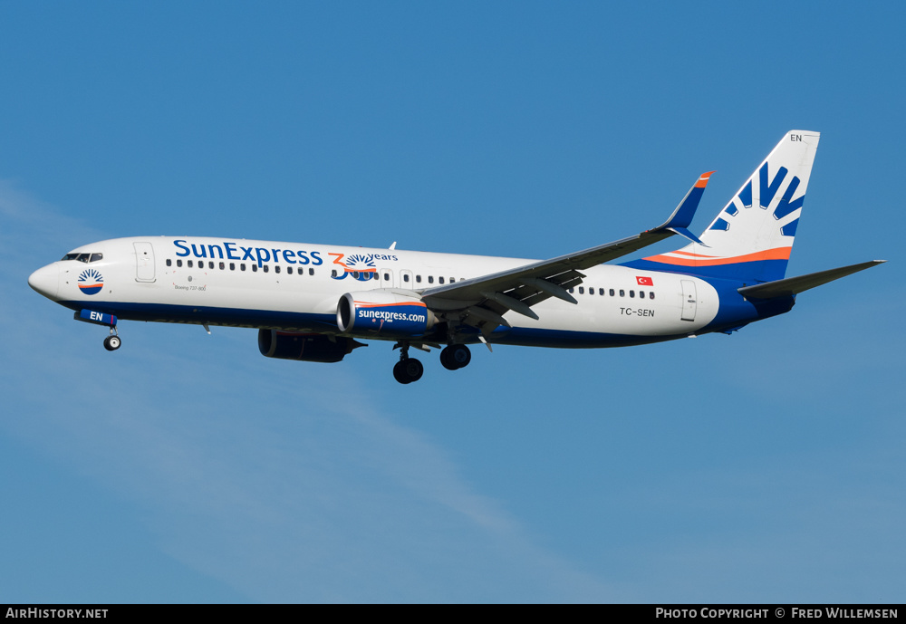 Aircraft Photo of TC-SEN | Boeing 737-8HC | SunExpress | AirHistory.net #271838