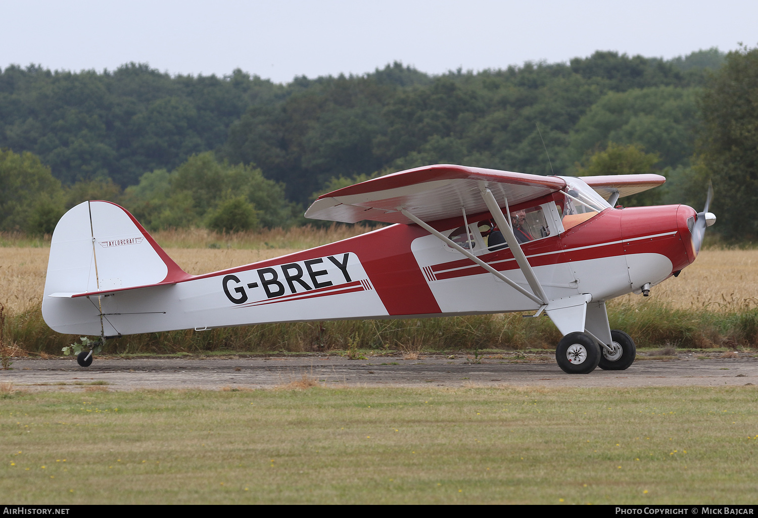 Aircraft Photo of G-BREY | Taylorcraft BC-12D Twosome | AirHistory.net #271944