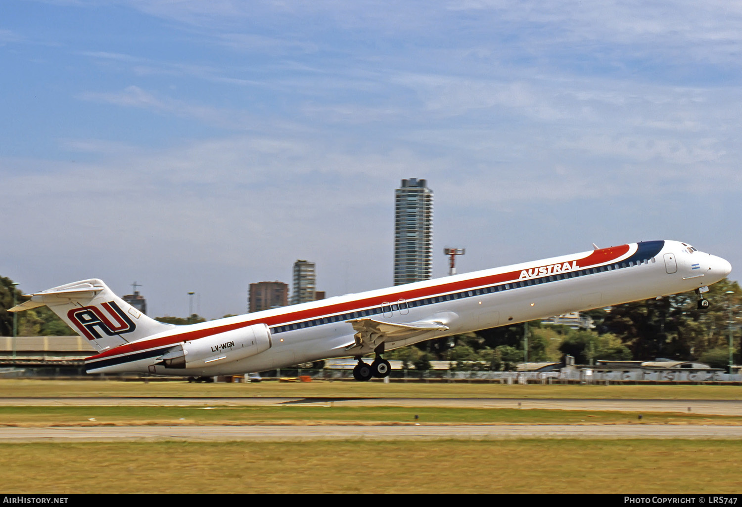 Aircraft Photo of LV-WGN | McDonnell Douglas MD-83 (DC-9-83) | Austral Líneas Aéreas | AirHistory.net #271950