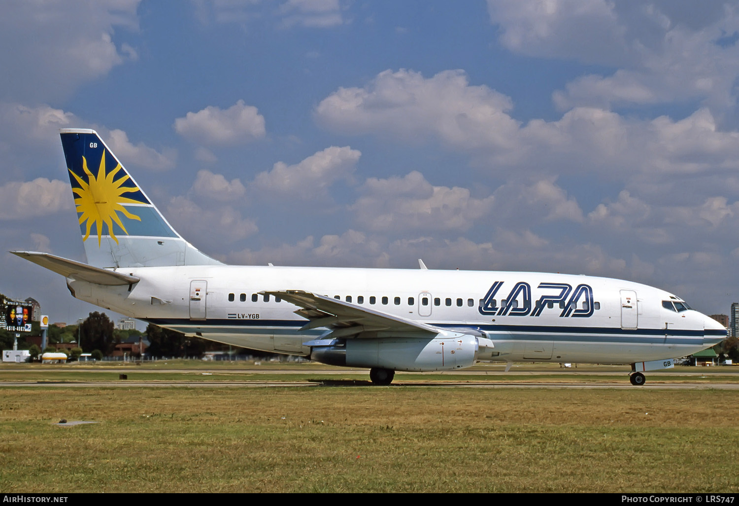 Aircraft Photo of LV-YGB | Boeing 737-2S3/Adv | LAPA - Líneas Aéreas Privadas Argentinas | AirHistory.net #271984