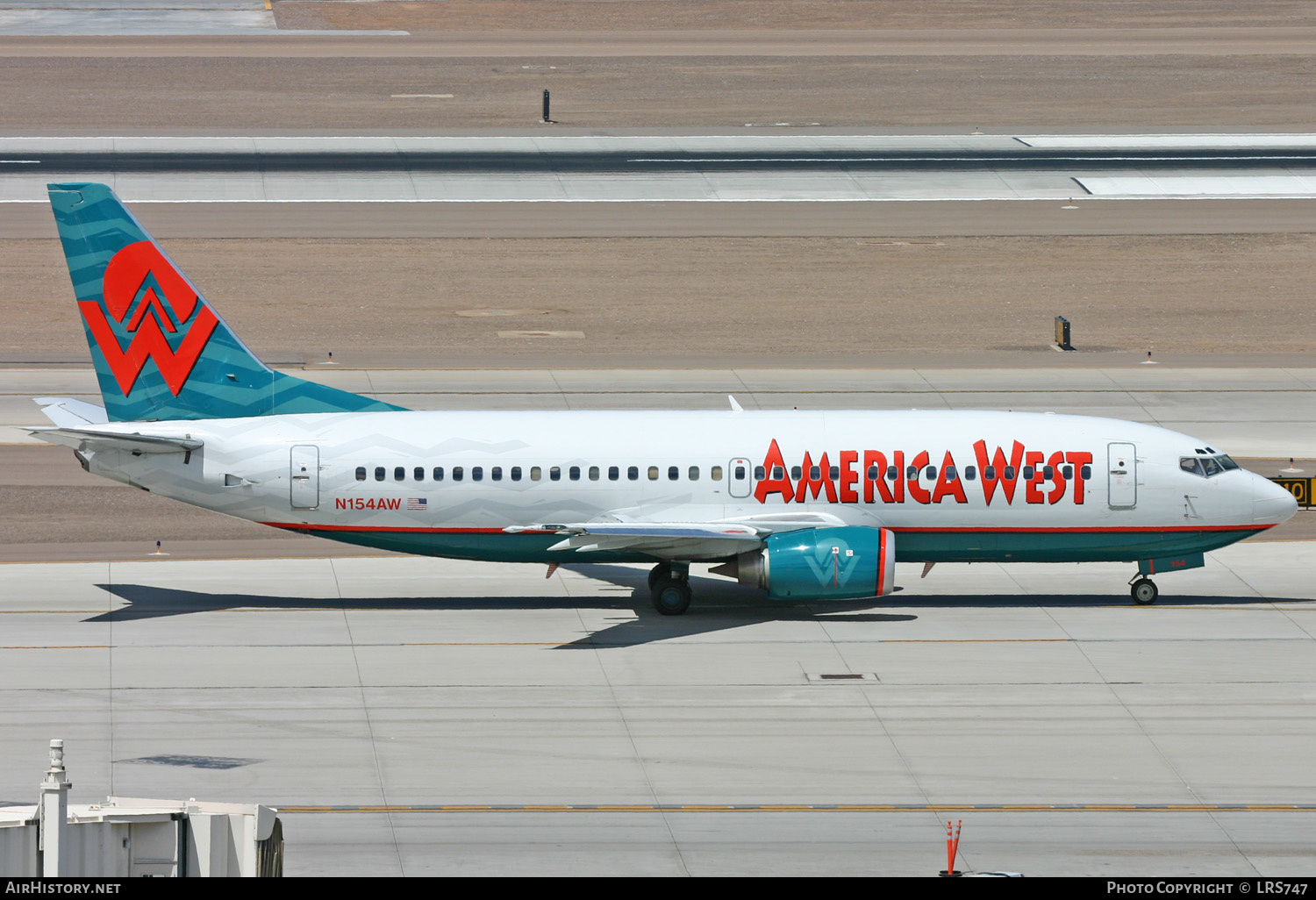 Aircraft Photo of N154AW | Boeing 737-3G7 | America West Airlines | AirHistory.net #271998
