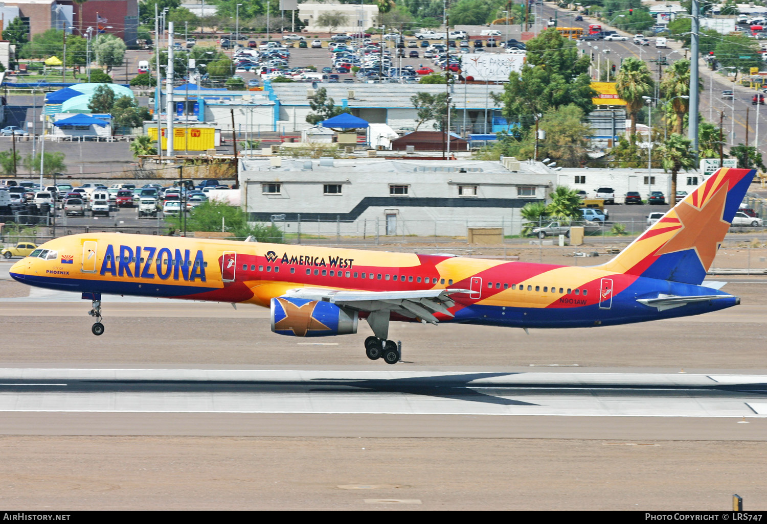 Aircraft Photo of N901AW | Boeing 757-2S7 | America West Airlines | AirHistory.net #272000