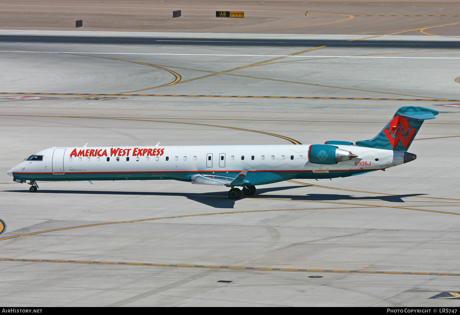 Aircraft Photo of N905J | Bombardier CRJ-900ER (CL-600-2D24) | America West Express | AirHistory.net #272006