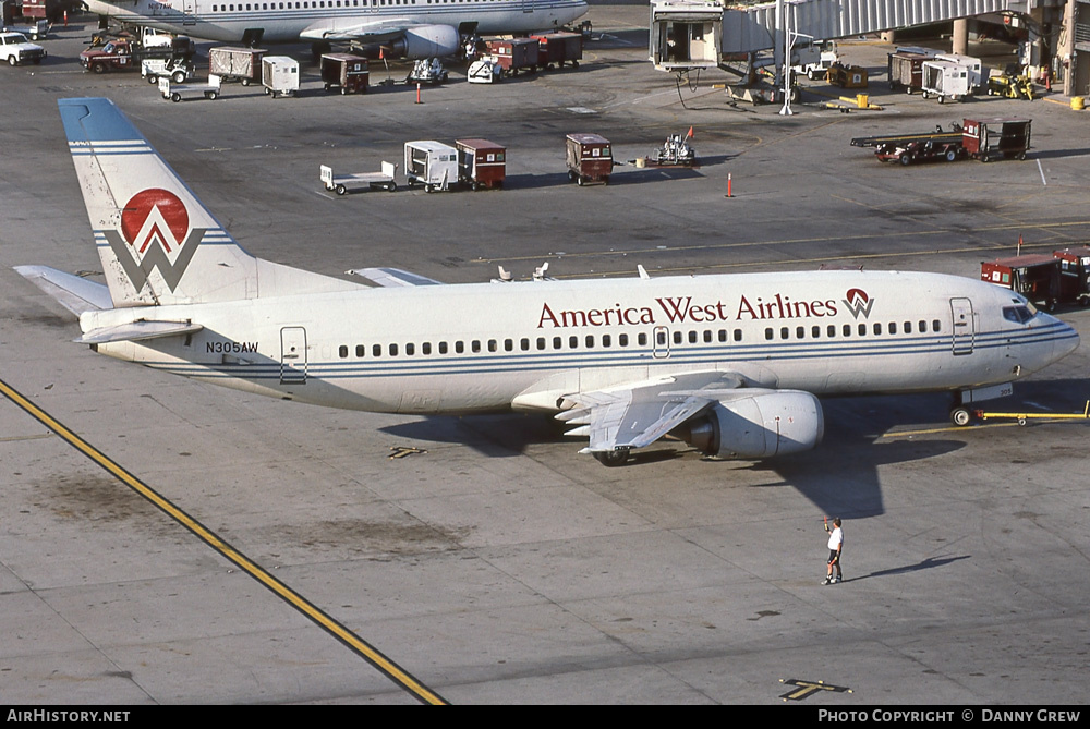 Aircraft Photo of N305AW | Boeing 737-3G7 | America West Airlines | AirHistory.net #272007