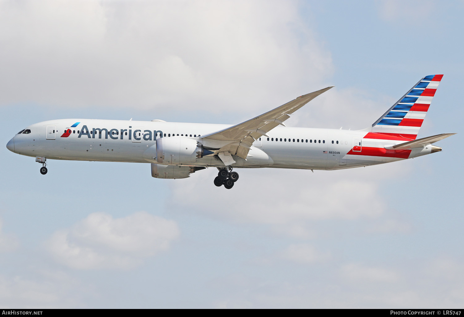 Aircraft Photo of N830AN | Boeing 787-9 Dreamliner | American Airlines | AirHistory.net #272018