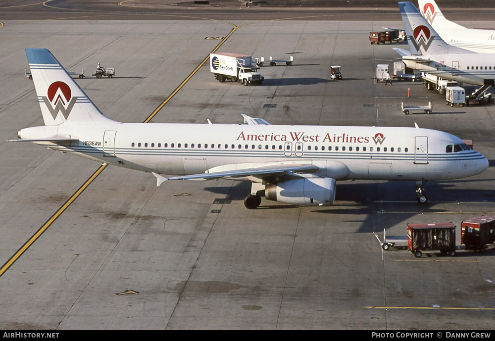 Aircraft Photo of N635AW | Airbus A320-231 | America West Airlines | AirHistory.net #272027