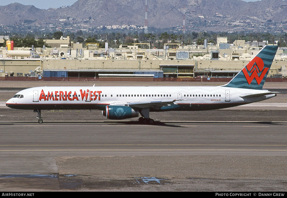 Aircraft Photo of N910AW | Boeing 757-2G7 | America West Airlines | AirHistory.net #272037