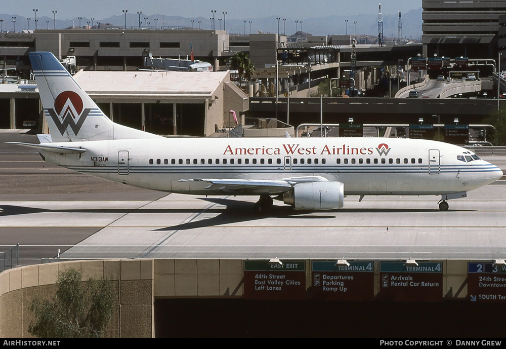 Aircraft Photo of N313AW | Boeing 737-3S3 | America West Airlines | AirHistory.net #272094