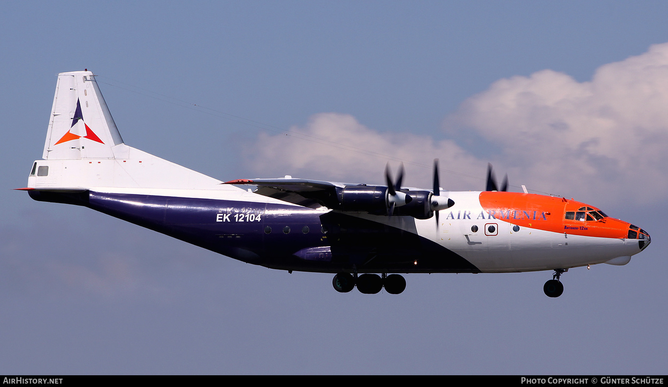 Aircraft Photo of EK-12104 | Antonov An-12BK | Air Armenia | AirHistory.net #272145