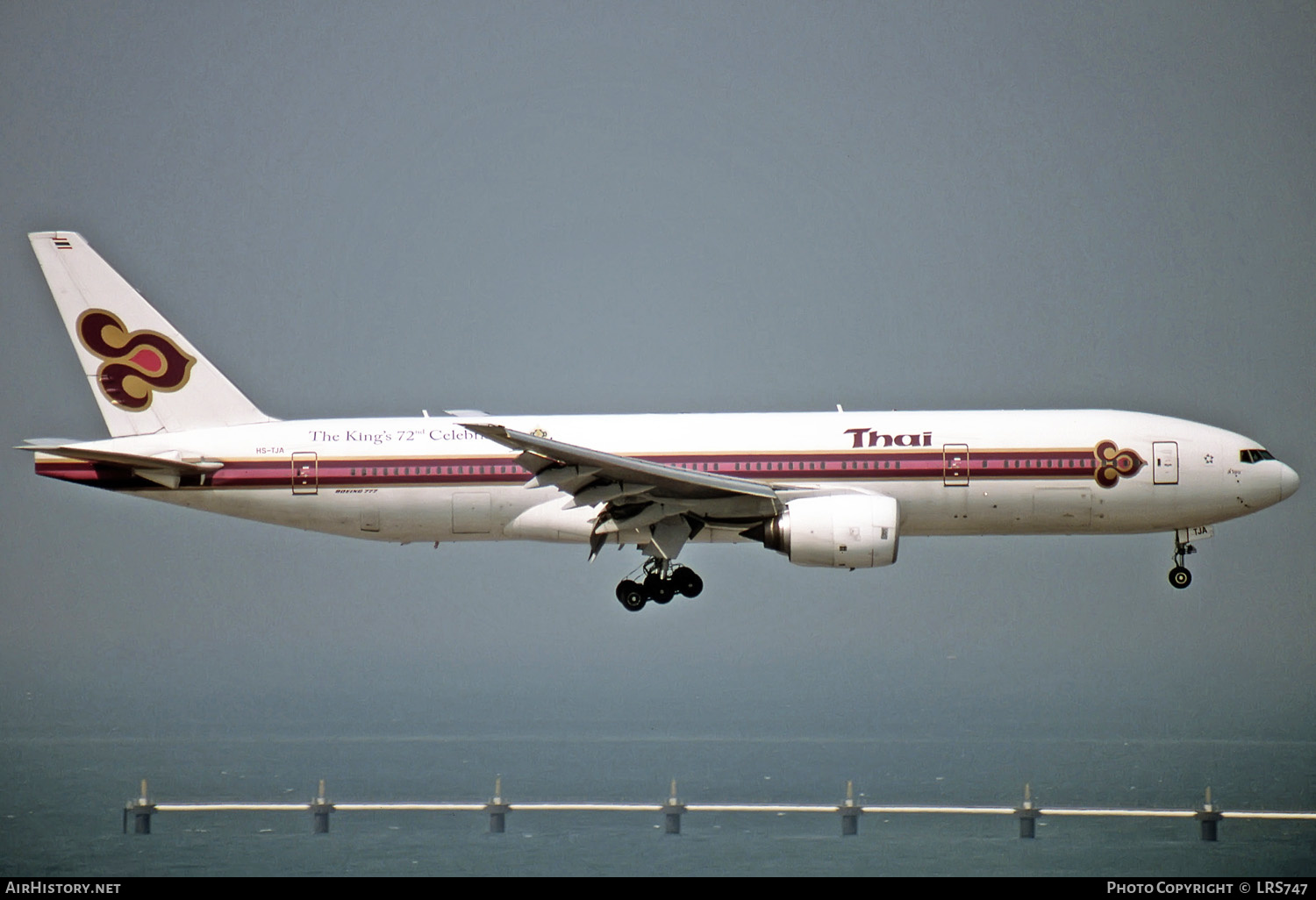 Aircraft Photo of HS-TJA | Boeing 777-2D7 | Thai Airways International | AirHistory.net #272200