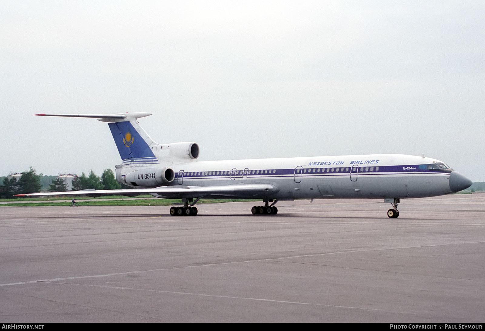 Aircraft Photo of UN-85111 | Tupolev Tu-154B-1 | Kazakhstan Airlines | AirHistory.net #272220