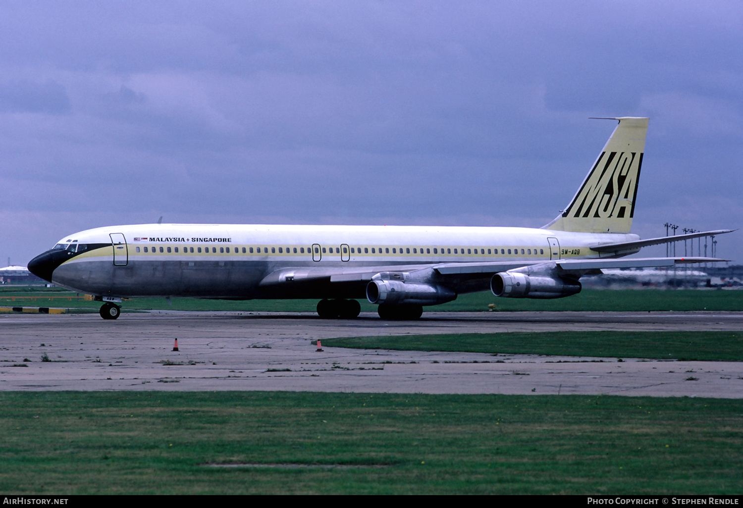 Aircraft Photo of 9M-AQB | Boeing 707-327C | Malaysia-Singapore Airlines - MSA | AirHistory.net #272234