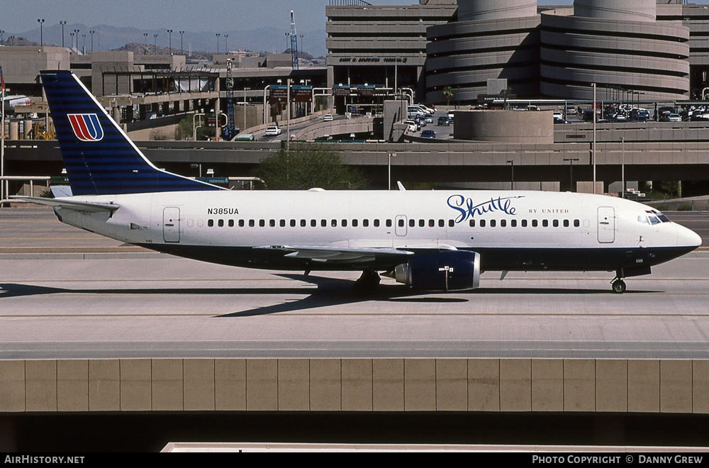 Aircraft Photo of N385UA | Boeing 737-322 | Shuttle by United | AirHistory.net #272324