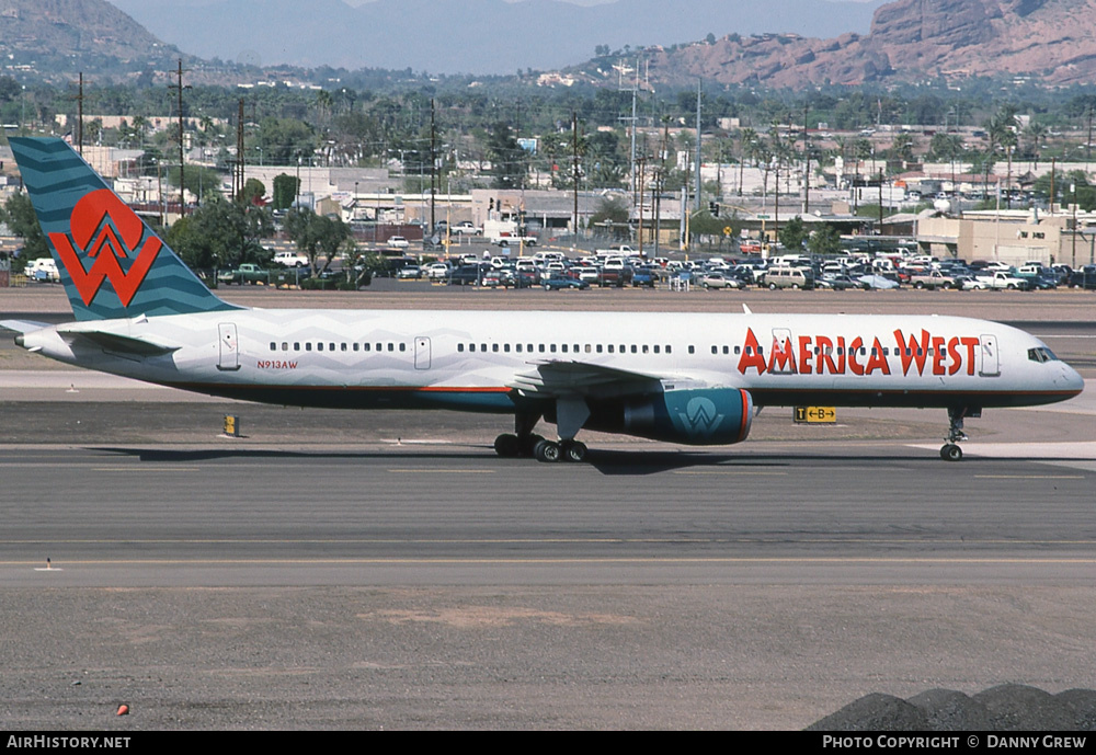 Aircraft Photo of N913AW | Boeing 757-225 | America West Airlines | AirHistory.net #272371