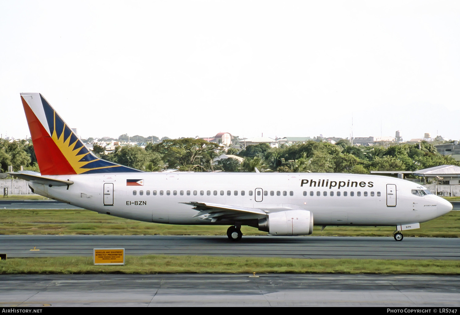 Aircraft Photo of EI-BZN | Boeing 737-3Y0 | Philippine Airlines | AirHistory.net #272377