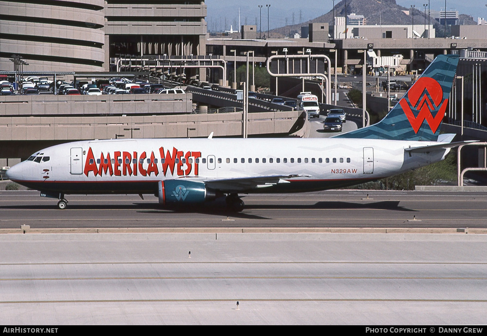 Aircraft Photo of N329AW | Boeing 737-3Y0 | America West Airlines | AirHistory.net #272380