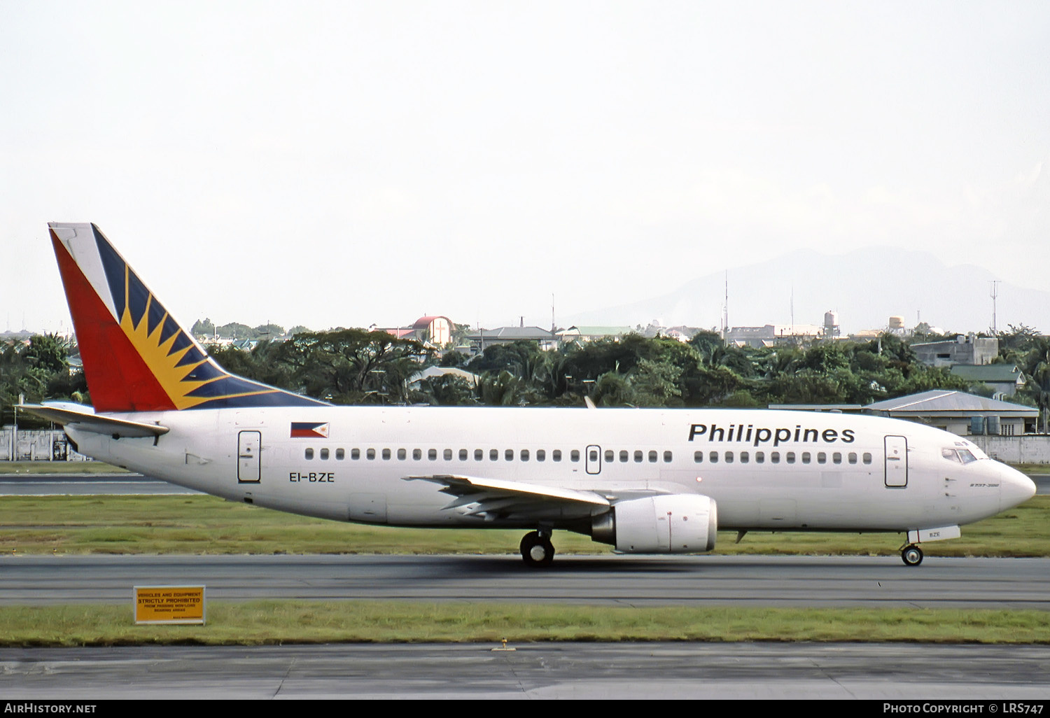 Aircraft Photo of EI-BZE | Boeing 737-3Y0 | Philippine Airlines | AirHistory.net #272383