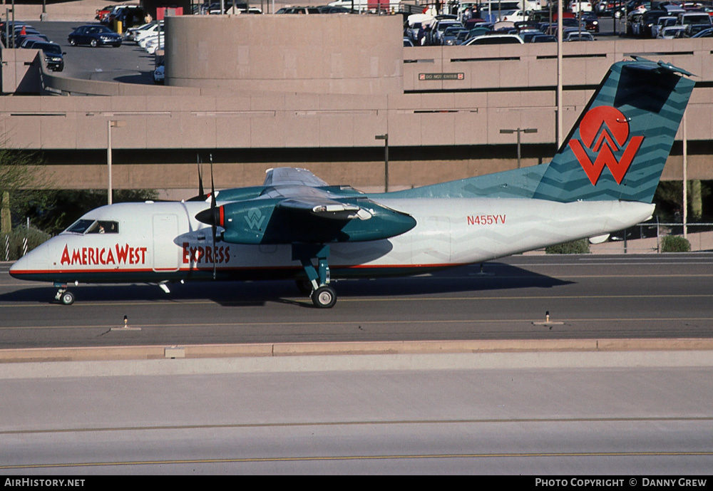 Aircraft Photo of N455YV | De Havilland Canada DHC-8-202 Dash 8 | America West Express | AirHistory.net #272385