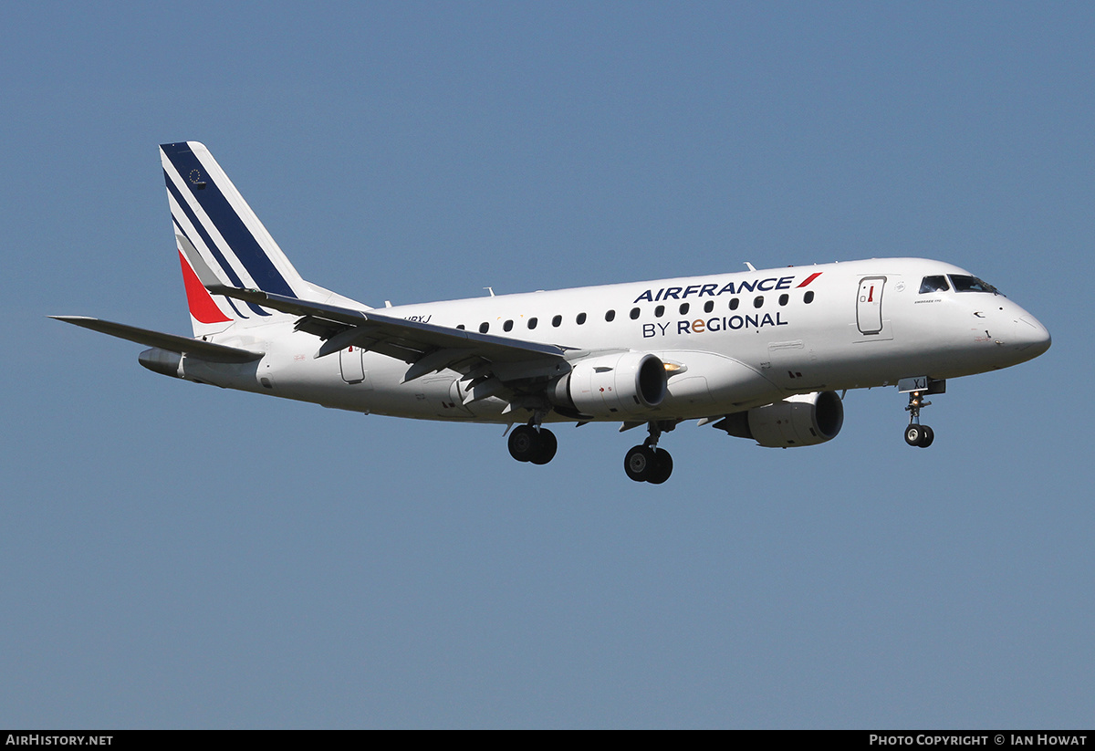 Aircraft Photo of F-HBXJ | Embraer 170STD (ERJ-170-100STD) | Régional Airlines | AirHistory.net #272485