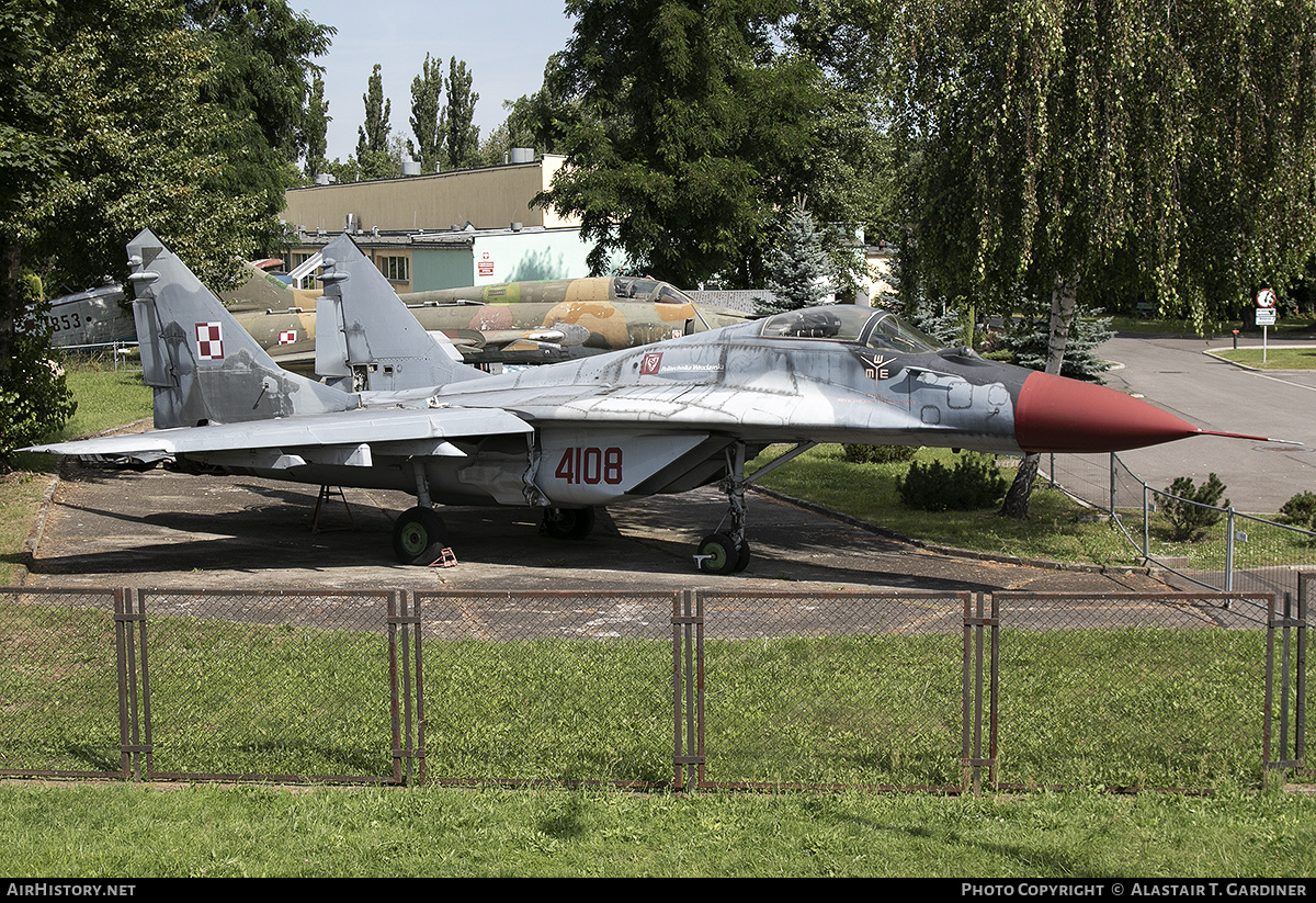 Aircraft Photo of 4108 | Mikoyan-Gurevich MiG-29G (9-12) | Poland - Air Force | AirHistory.net #272499