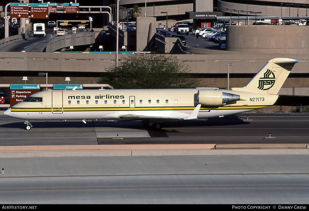 Aircraft Photo of N27173 | Bombardier CRJ-200LR (CL-600-2B19) | Mesa Airlines | AirHistory.net #272507