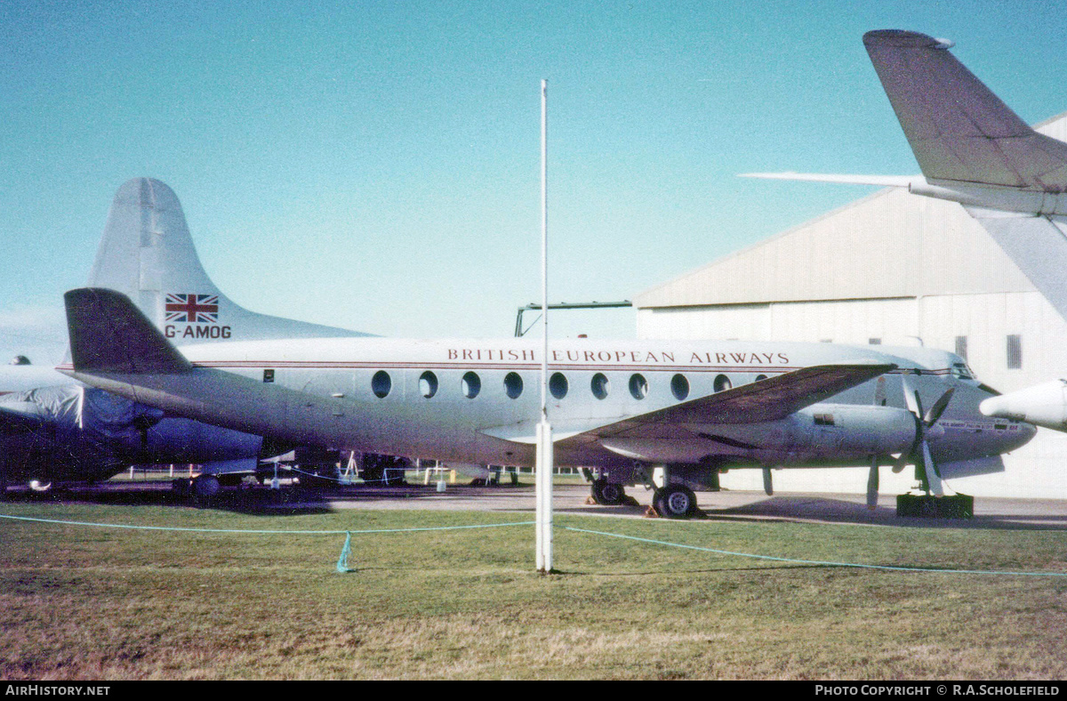Aircraft Photo of G-AMOG | Vickers 701 Viscount | BEA - British European Airways | AirHistory.net #272537