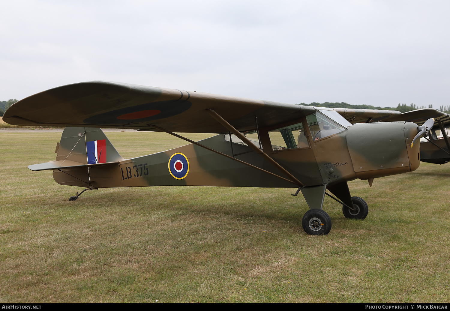 Aircraft Photo of G-AHGW / LB375 | Taylorcraft D/1 Auster Mk1 | UK - Air Force | AirHistory.net #272595