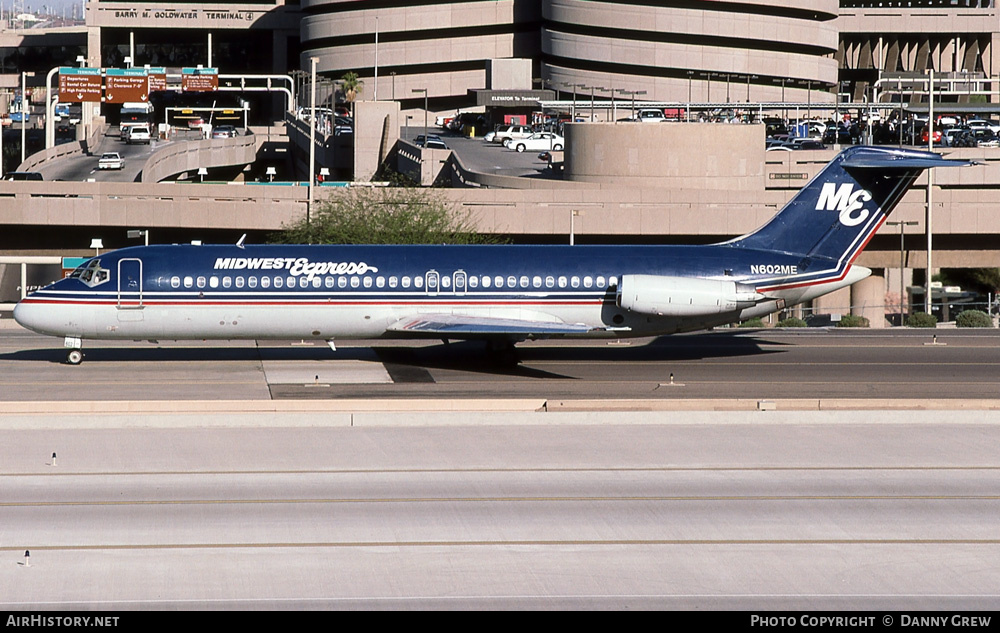 Aircraft Photo of N602ME | McDonnell Douglas DC-9-32 | Midwest Express Airlines | AirHistory.net #272601